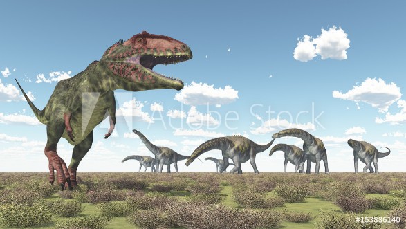 Picture of Giganotosaurus und Argentinosaurus